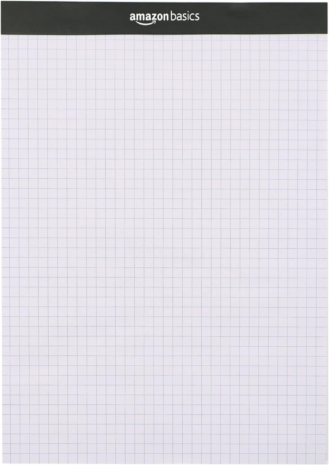 Amazon Basics Quad-Ruled Graph Paper Pad, Pack of 2, 8.5 Inch x 11.75 Inch, 100 Sheets/Pad, White