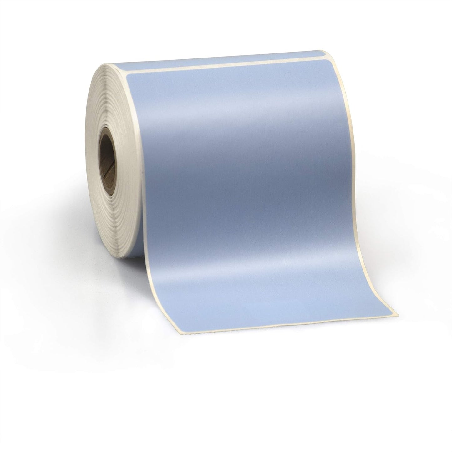 4" X 6" Direct Thermal Perforated Stickers Labels for Shipping Labels, Inventory, and Color Coding - Compatible with Zebra, Rollo, Godex and More (Blue, 6 Rolls)