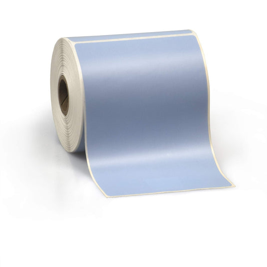 4" X 6" Direct Thermal Perforated Stickers Labels for Shipping Labels, Inventory, and Color Coding - Compatible with Zebra, Rollo, Godex and More (Blue, 6 Rolls)