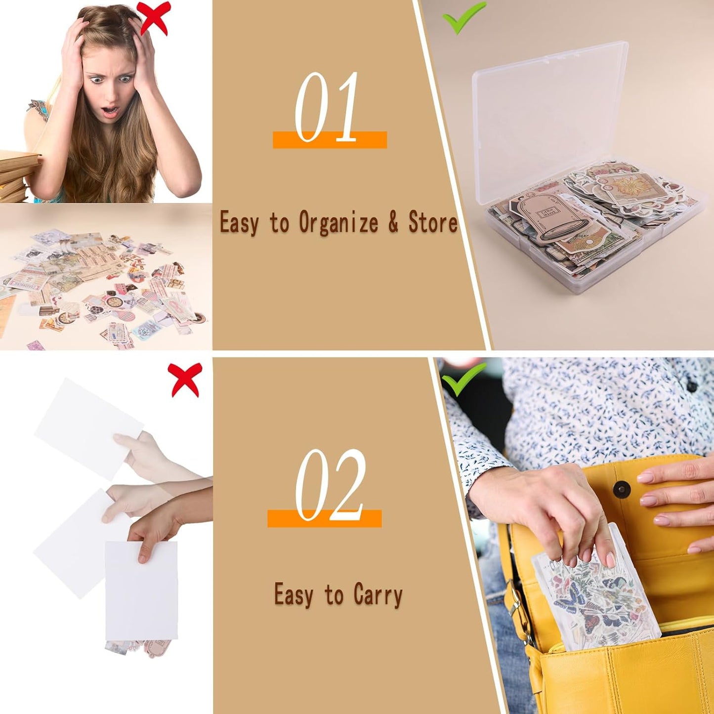 200Pcs Vintage Scrapbook Stickers, Aesthetic Junk Journal Stamping Supplies Kit, Scrapbooking Ephemera Washi Paper for Bullet Journaling Planners Diary Collage (Celestial)