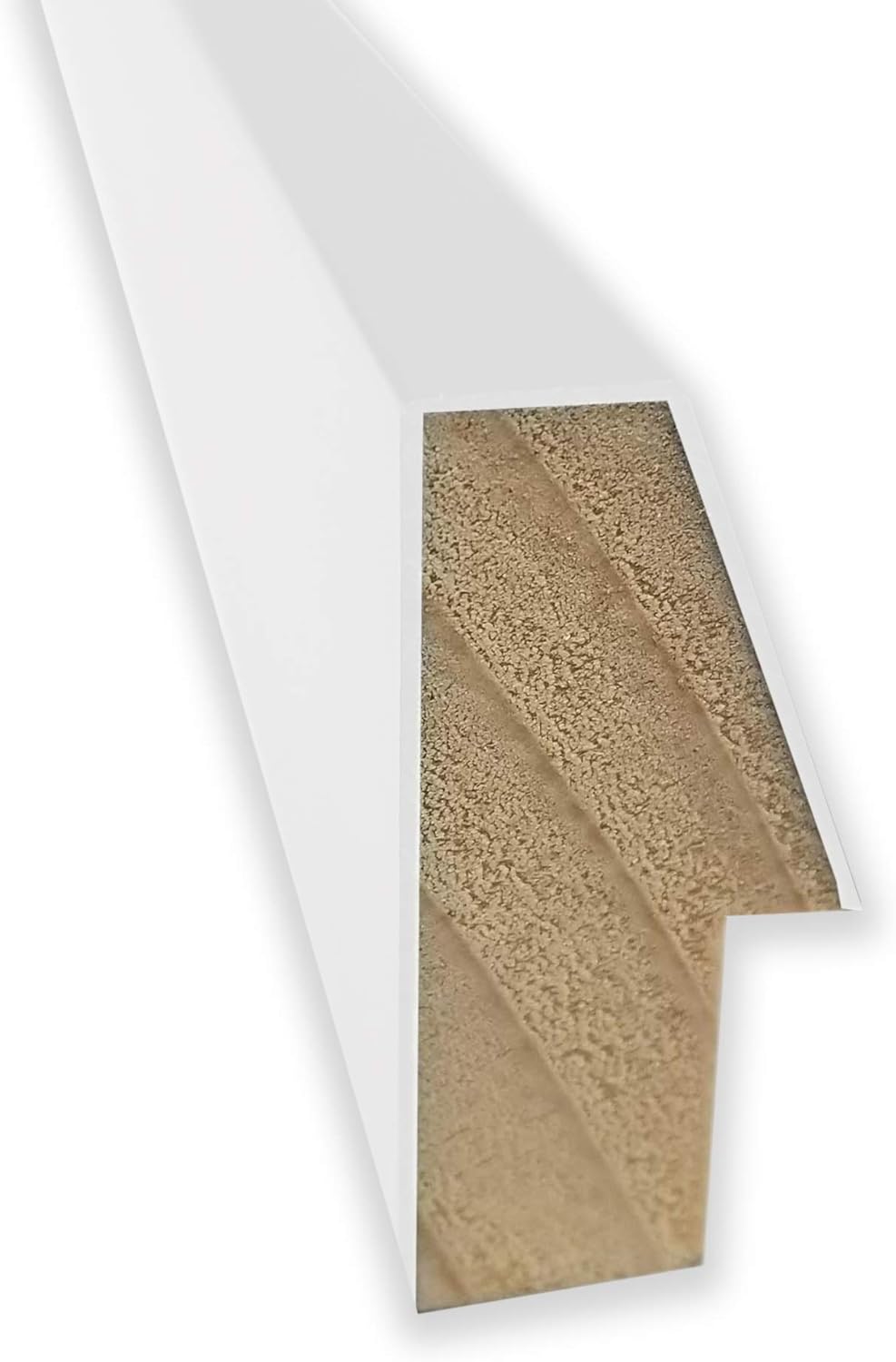 Amanti Art Natural Cork Board for Wall, 27x55 Vision Board with White Frame, Oversize Corkboard Office Decor for Home Organization, Modern Corkboard Pinboard to Display Items for Home Organization in