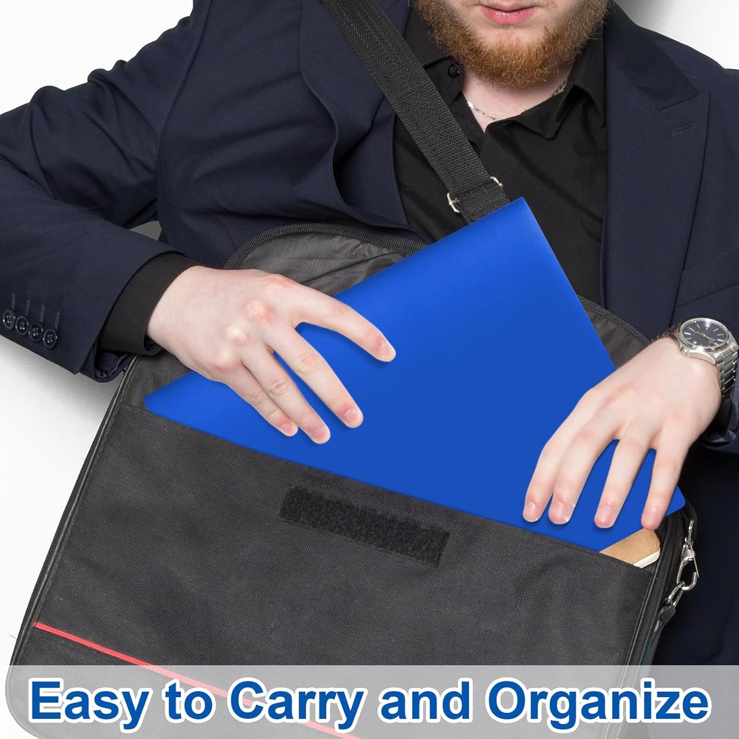 12-Pack Plastic Folders with Pockets,2-Pocket Poly Folders Holds 8-1/2" x 11" Paper for School/Office/Home, Assorted