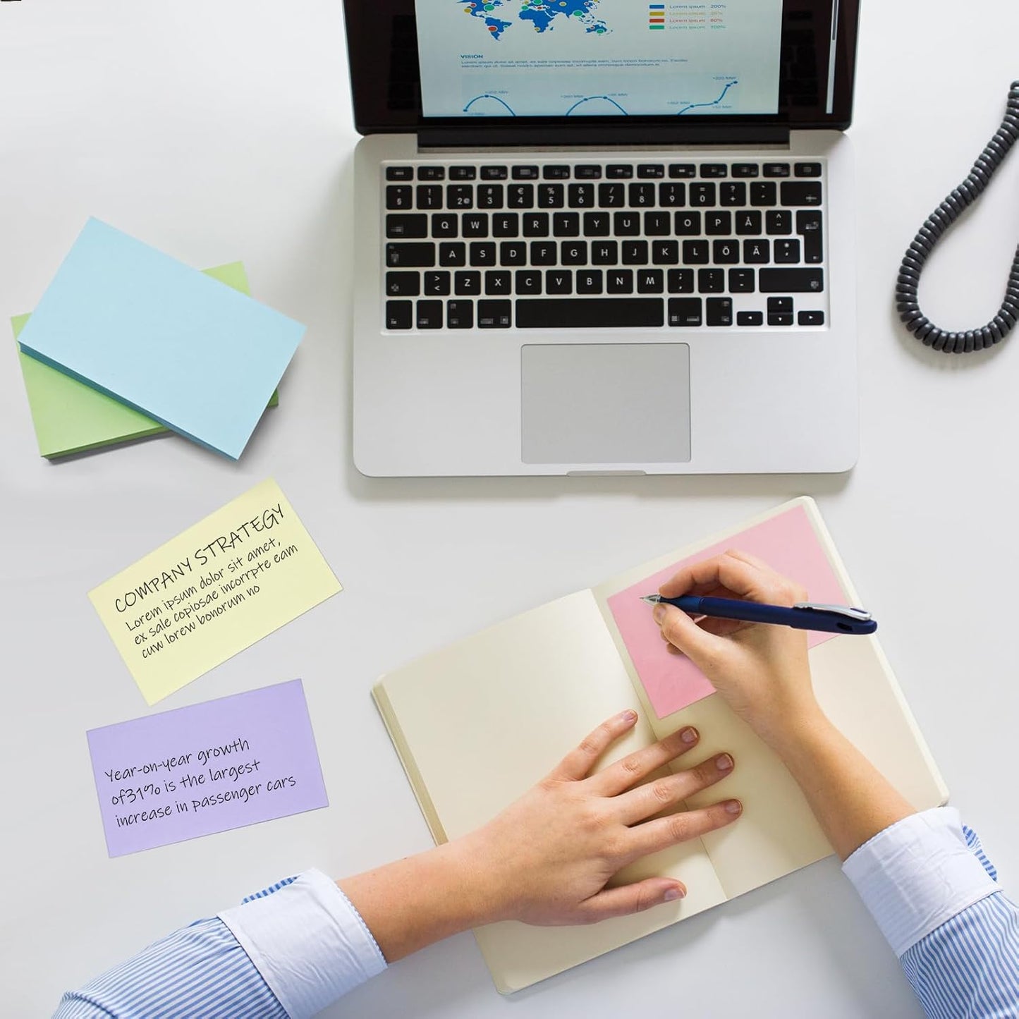 2000 PCS Blank Index Cards 3x5 Inch Colored Flash Cards Study Cards Flashcards Note Cards for Learning School Supply College Office, 10 Colors