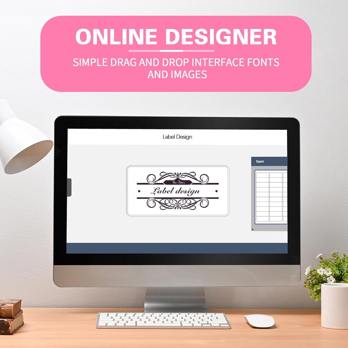 8-1/2 x 11 Neon Color High Light Labels for Laser & Inkjet Printer, Strong Adhesive (Purple, 1" x 2-5/8" - 30 Per Page | 600 Labels)