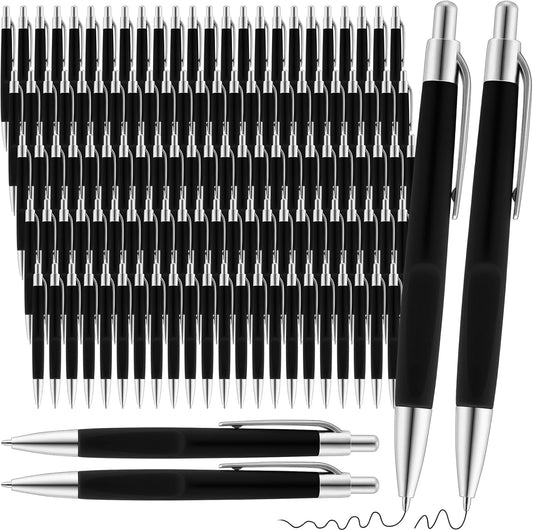 120 Pack Ballpoint Pens Bulk Retractable Gel Ink Pens Back to School Supplies 0.7mm Medium Point Black Ink Smooth Writing for School Office Journal Teacher Student Gifts(Black)
