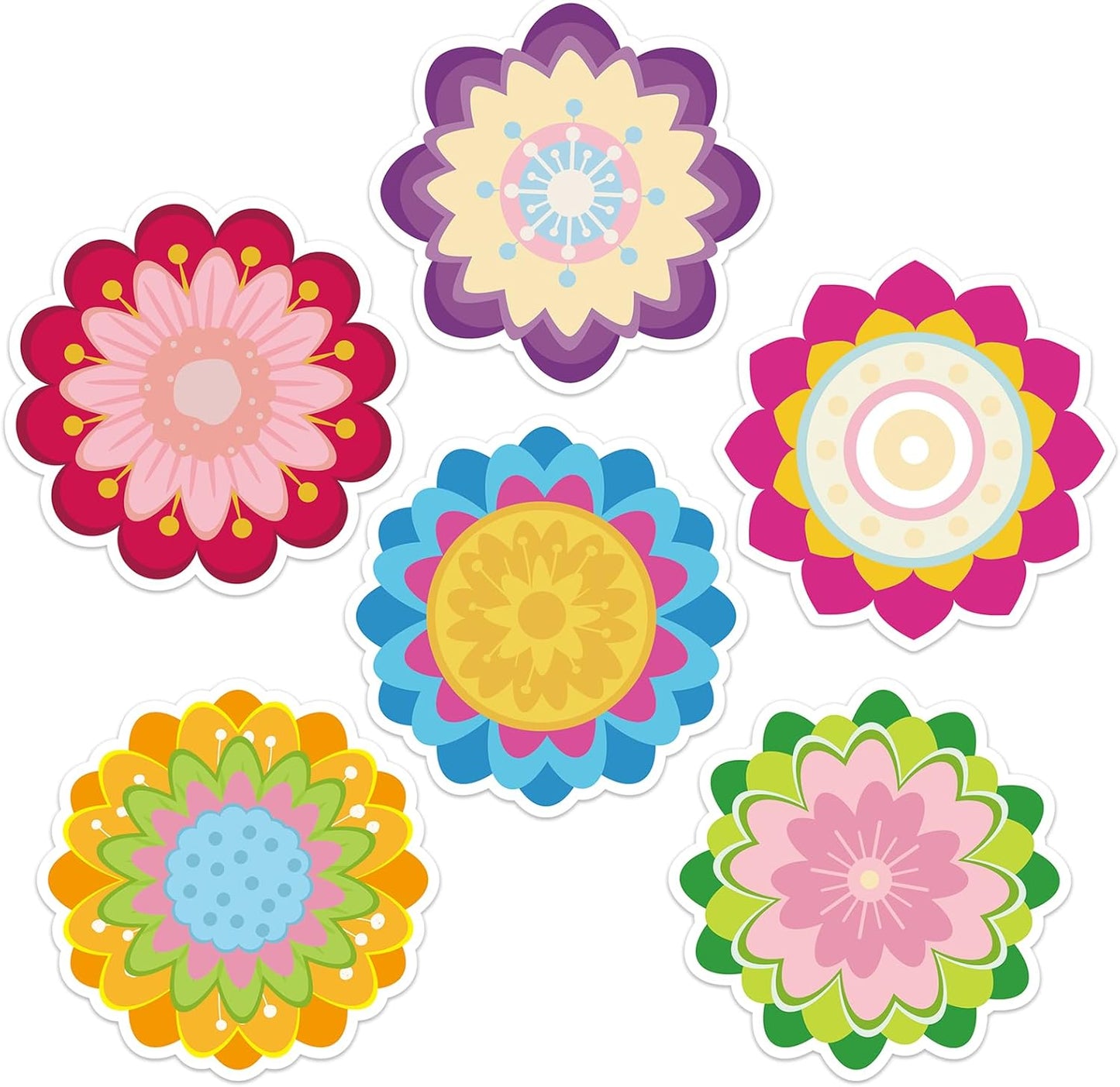 600 Pieces Flowers Sticky Notes, Colorful Flower Sticky Note Pads Flowers Shape Sticky Memo Pads Floral Self Stick Notepads for Teachers Students Home Office Classroom School Supplies