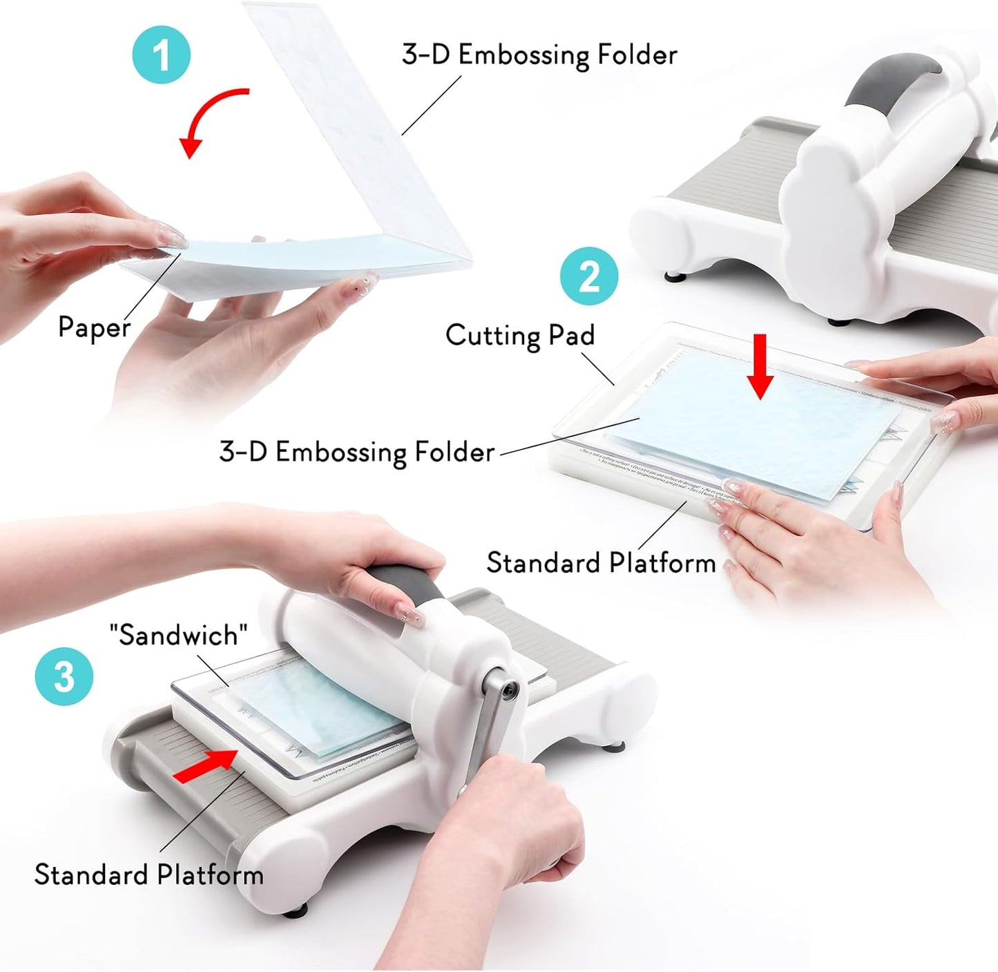 BAOFALI 3D Embossing Folder for Card Making Blooms Plastic Embossing Folders for DIY Scrapbooking Photo Album Card Paper Craft Decoration Embossing Template Paper Card Embossing Stencil