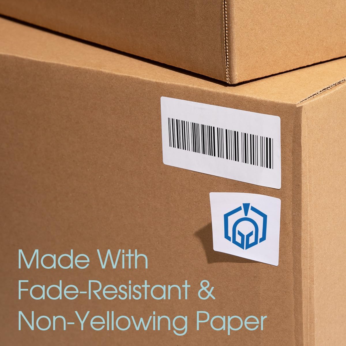 8.5" X 5.5" Printable Half-Sheet Shipping Labels Compatible with Inkjet and Laser Printers - 500 Sheets, 1000 Total Matte White Paper Stickers for Mailing and Packages - Spartan Industrial