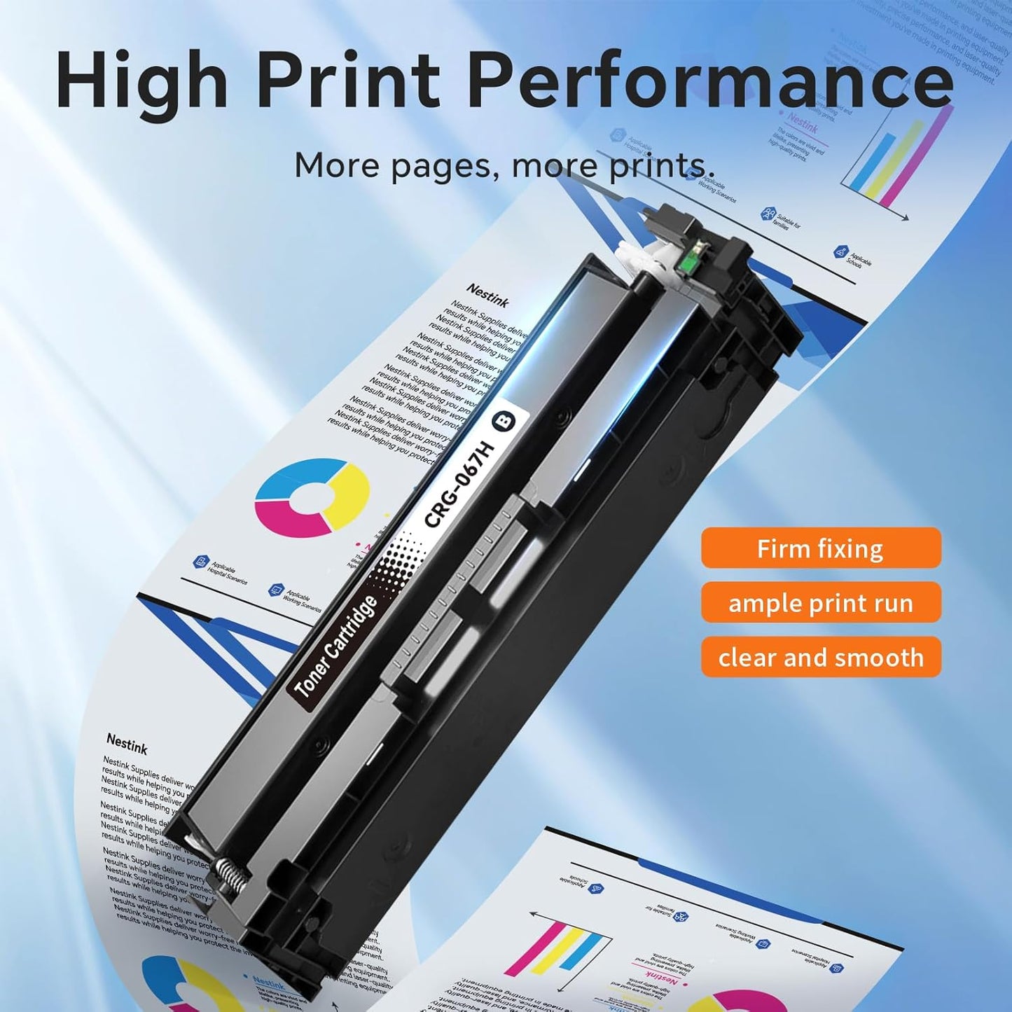 CRG 067H CRG-067 Toner Cartridge Set Replacement for Compatible Canon 067H Compatible for Color ImageClass MF656Cdw LBP632Cdw MF654Cdw MF653Cdw LBP633Cdw Printer (5 Pack)