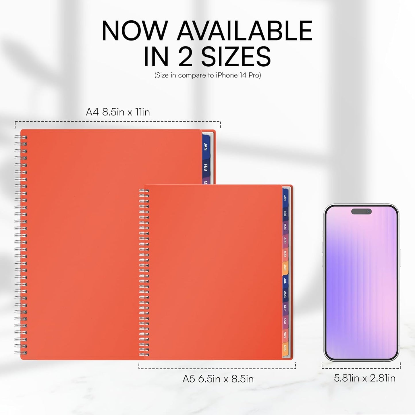 Ensight 2026 Appointment Book & Planner Ensight 8.5 x 11 inches Large Tabbed Daily Hourly Weekly Planner Schedule Book 15 Minute time Slots Business & Personal Planner Jan 2026 Dec 2026 Peach