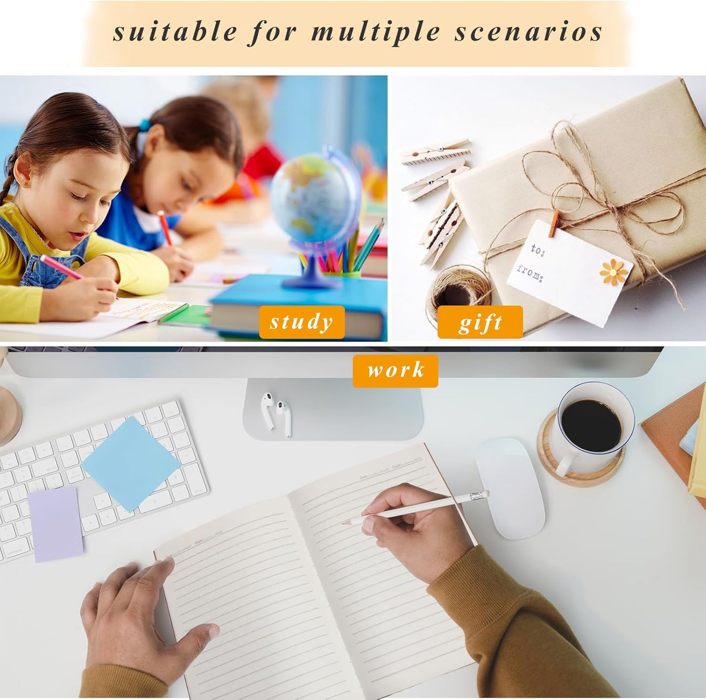 7 Pack Kraft Paper Notebook Journals A5 Journal Softcover Ruled Lined Journals Notebooks Bulk for Kids Student Writing Sketch Travel Journal Office