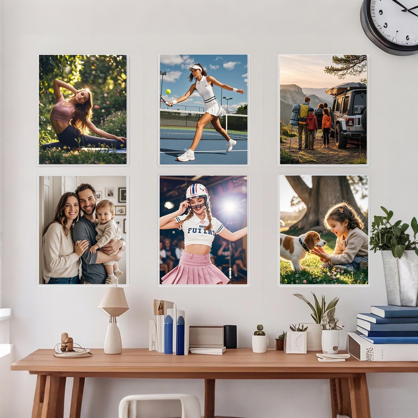 12PCS 8" x 10" Clear Rigid Card Sleeves – Waterproof Hard Plastic Protectors for Postcards, Prints, Photos, Trading & Sports Cards – Top Load Jumbo Sheet Holders