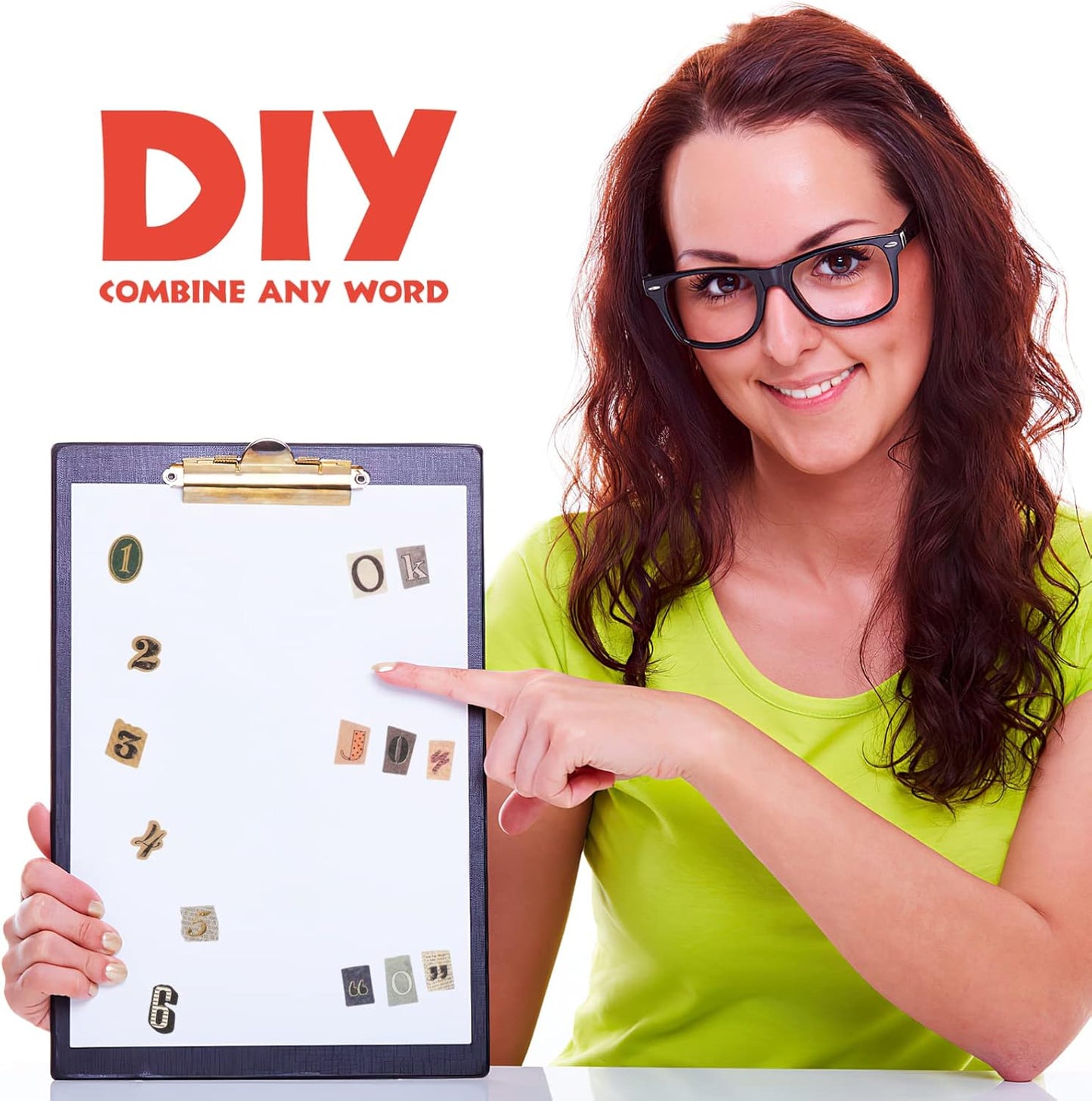 6 Sheet Vintage Scrapbook Stickers, Scrapbook Stickers Graffiti,Vintage Letters Numbers Self Adhesive Decals Scrapbooking Supplies for Diary DIY Art Album Crafts