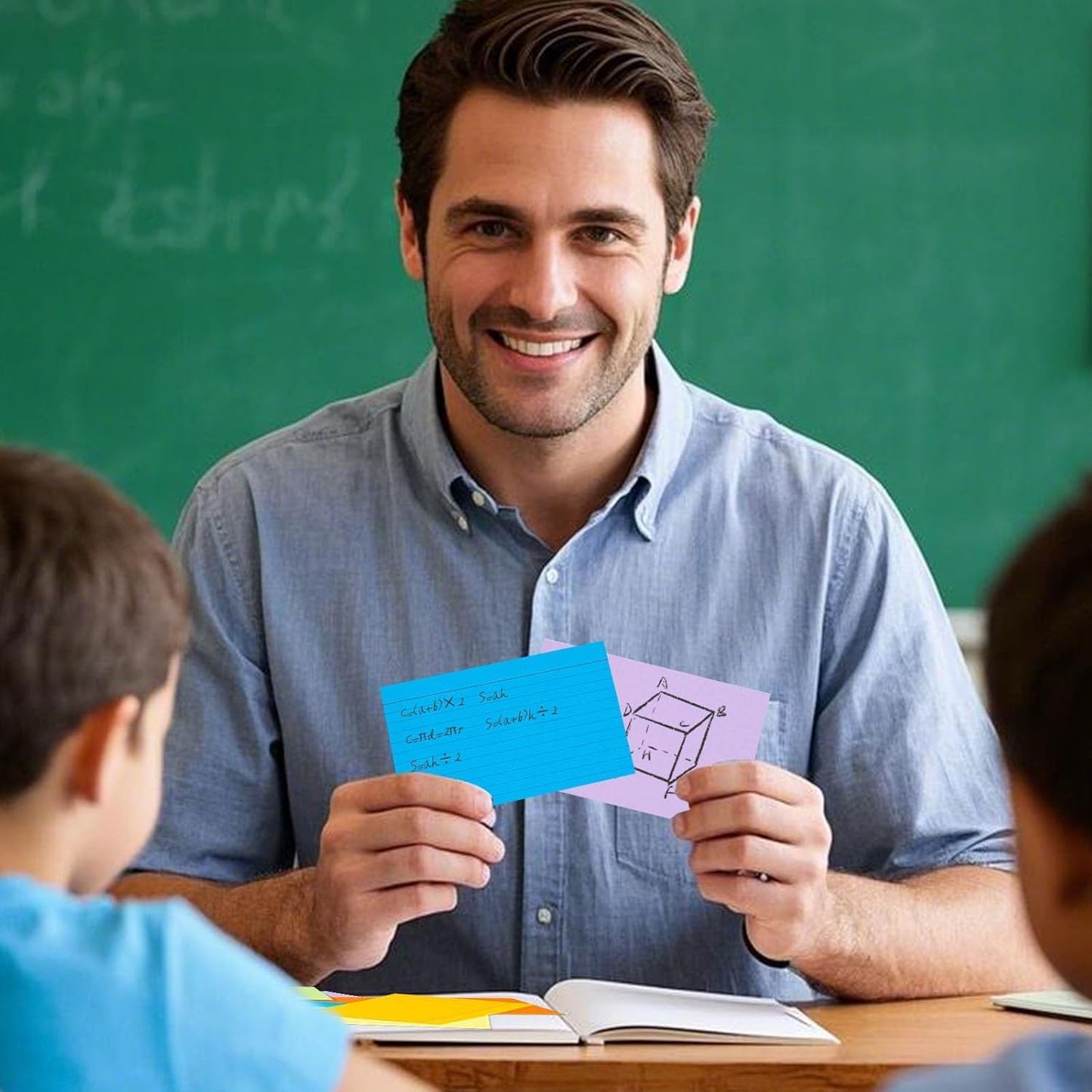 300PCS Index Cards 3x5, Colored Ruled Index Cards for Back to School, Heavy Notecards for Studying Learning Taking Notes School College Office Supplies, 8 Colors