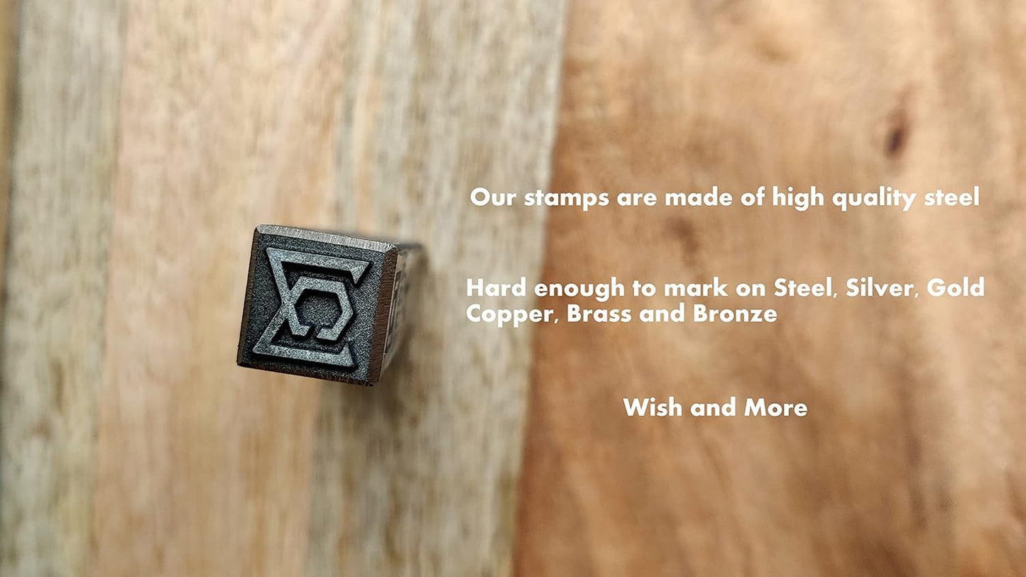 Custom Metal Stamp for Metal Stamping Punch Tool Kit, Personalized Metal Hand Stamp, Jewelry Punch Stamp, Stamps for Business Branding Logo Marking, Metal Stamping Tools for Business Branding