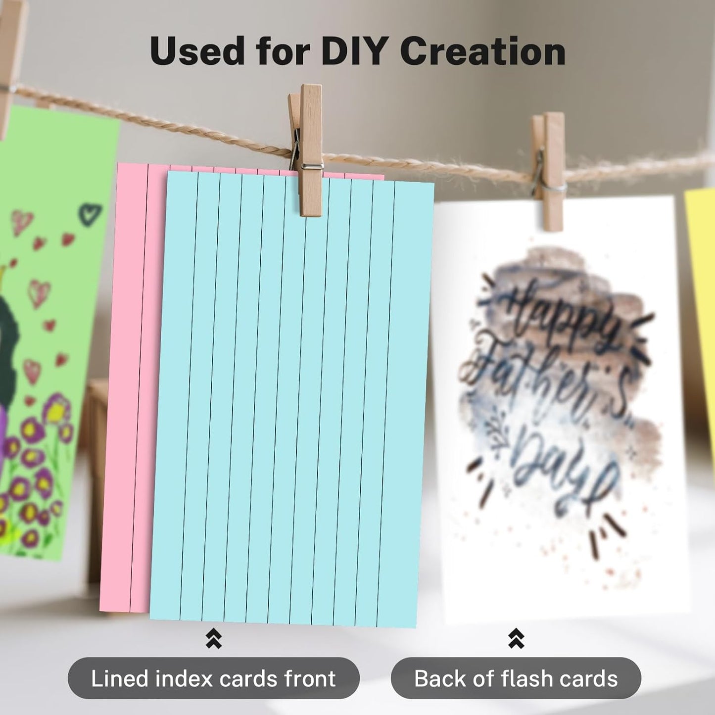 Colored Index Cards 3x5 Inch, 250 Count Ruled Flash Cards for Studying, 50 Pack Of 5, Multilcolor Notecards Lined Flash Cards Bulk, Neon Flashcards Note Cards, 3x5 Index Cards for School, Home, Office