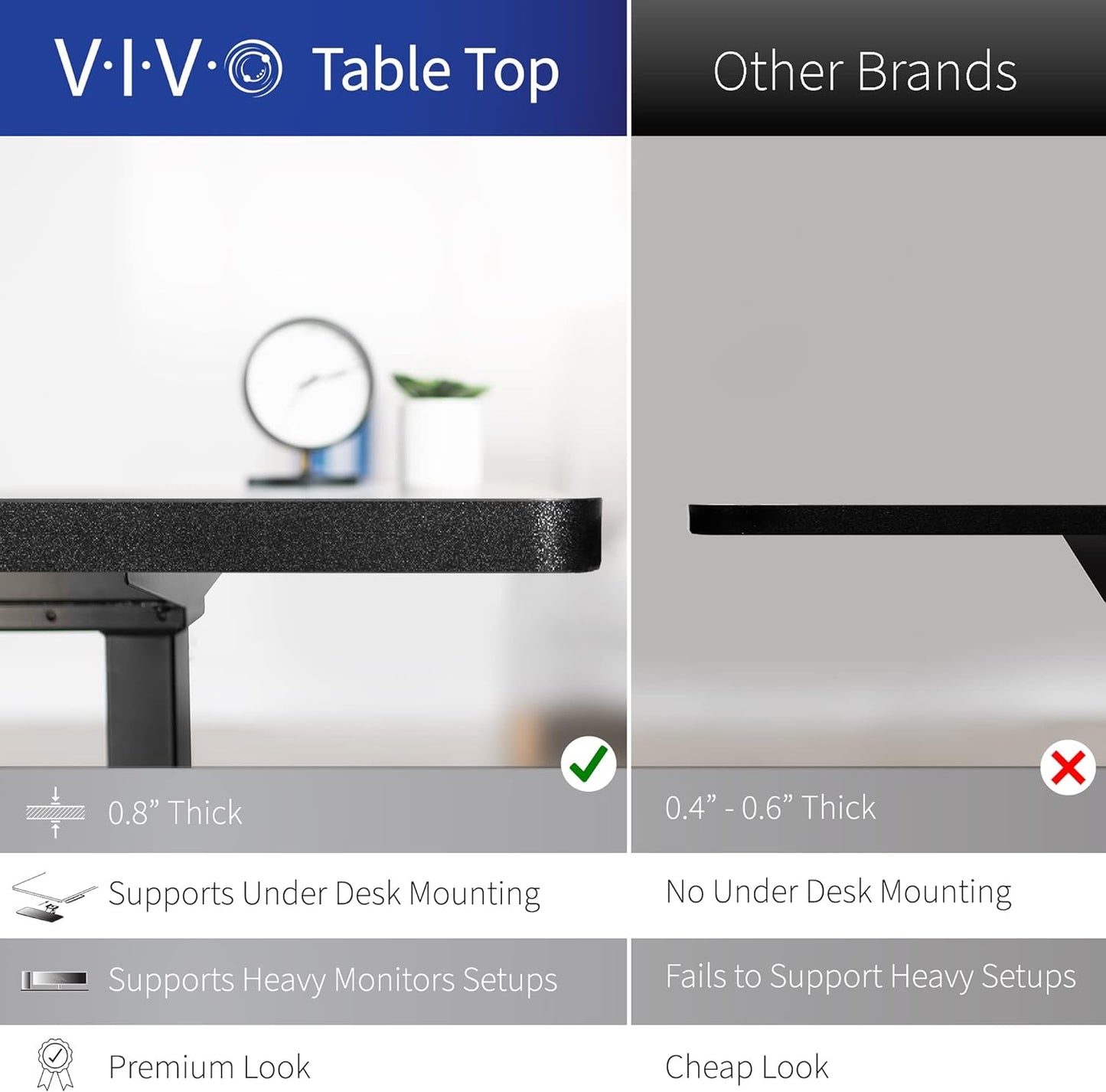 VIVO Electric Corner L-Shaped 63 x 47 in Standing Desk, Memory Height Adjustment, White Top Black Frame, DESK-E3CTBW-47