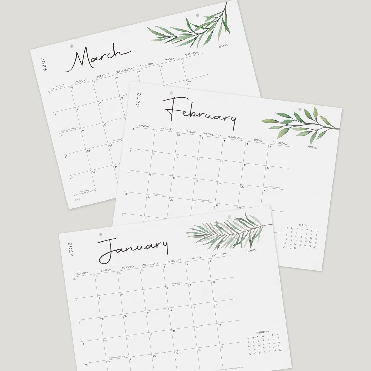 Cabbrix Desk Calendar 2025-2026 with Desktop Mat, Simple Desk Pad Calendar 15 x 12 Inch Include July 2025 to June 2026, Desk Blotter Calendar for Home School and Office