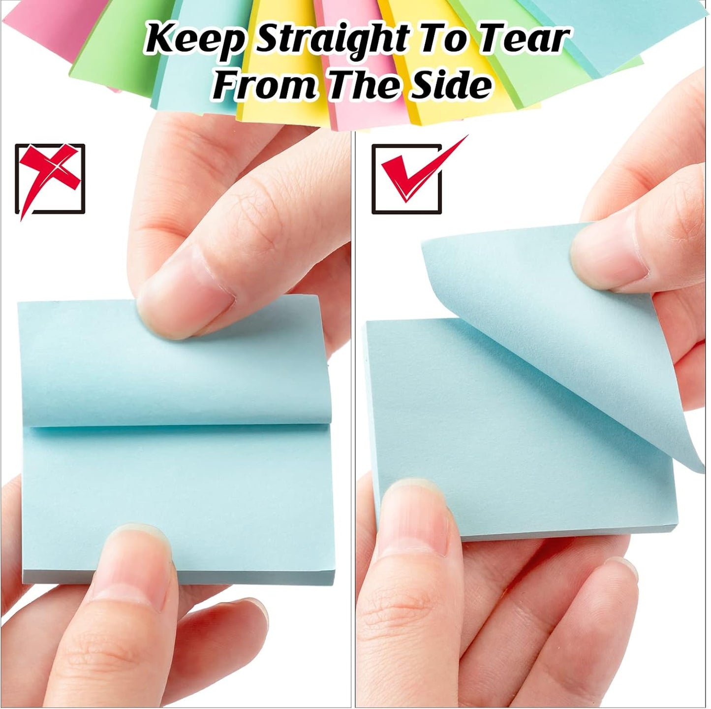 120 Pads Sticky Notes Bulk 1.5 x 2 Inch Mini Self Stick Note Small Assorted Bright Colors Paper Memo for Office School Notebook Supplies 50 Sheets/pad (Classic Color)