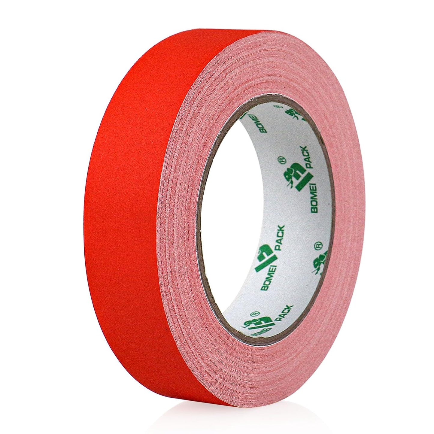 BOMEI PACK Red Gaffer Tape, Matte Non-Reflective, 1inch x 30yds No Residue Hand Tear Self-Adhesive Gaffer Tape for Labeling, Cable, Stage, Photo Studio, Painters and Duct Repair, 1 Pack