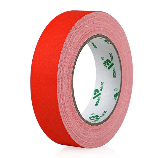 BOMEI PACK Red Gaffer Tape, Matte Non-Reflective, 1inch x 30yds No Residue Hand Tear Self-Adhesive Gaffer Tape for Labeling, Cable, Stage, Photo Studio, Painters and Duct Repair, 1 Pack
