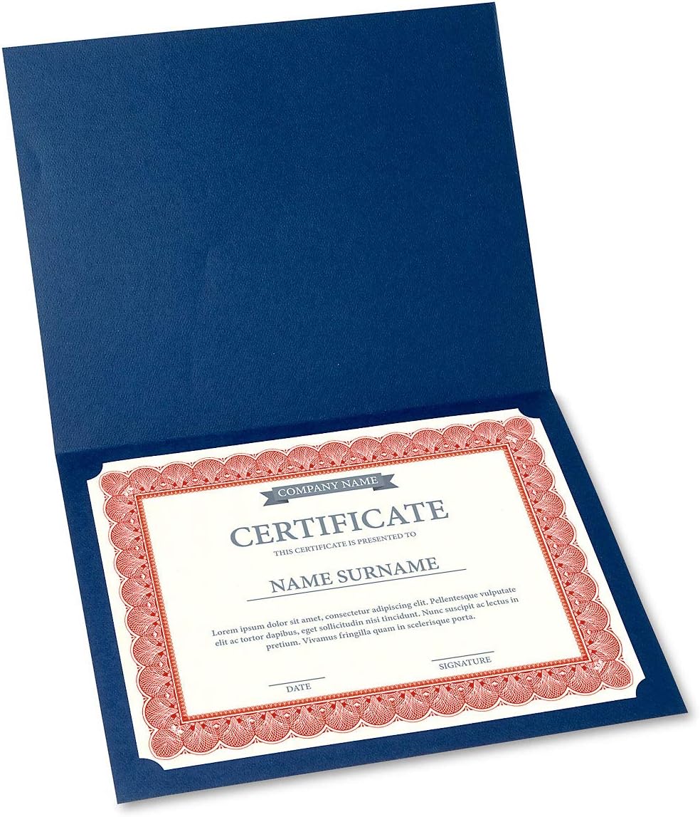 Elite Red & White Parchment Certificate Papers - Pack of 100, Laser & Inkjet Printer Compatible, For Office, Business Awards, Graduation, School Diplomas, 8-1/2" x 11" on 60 lb.Text Stock