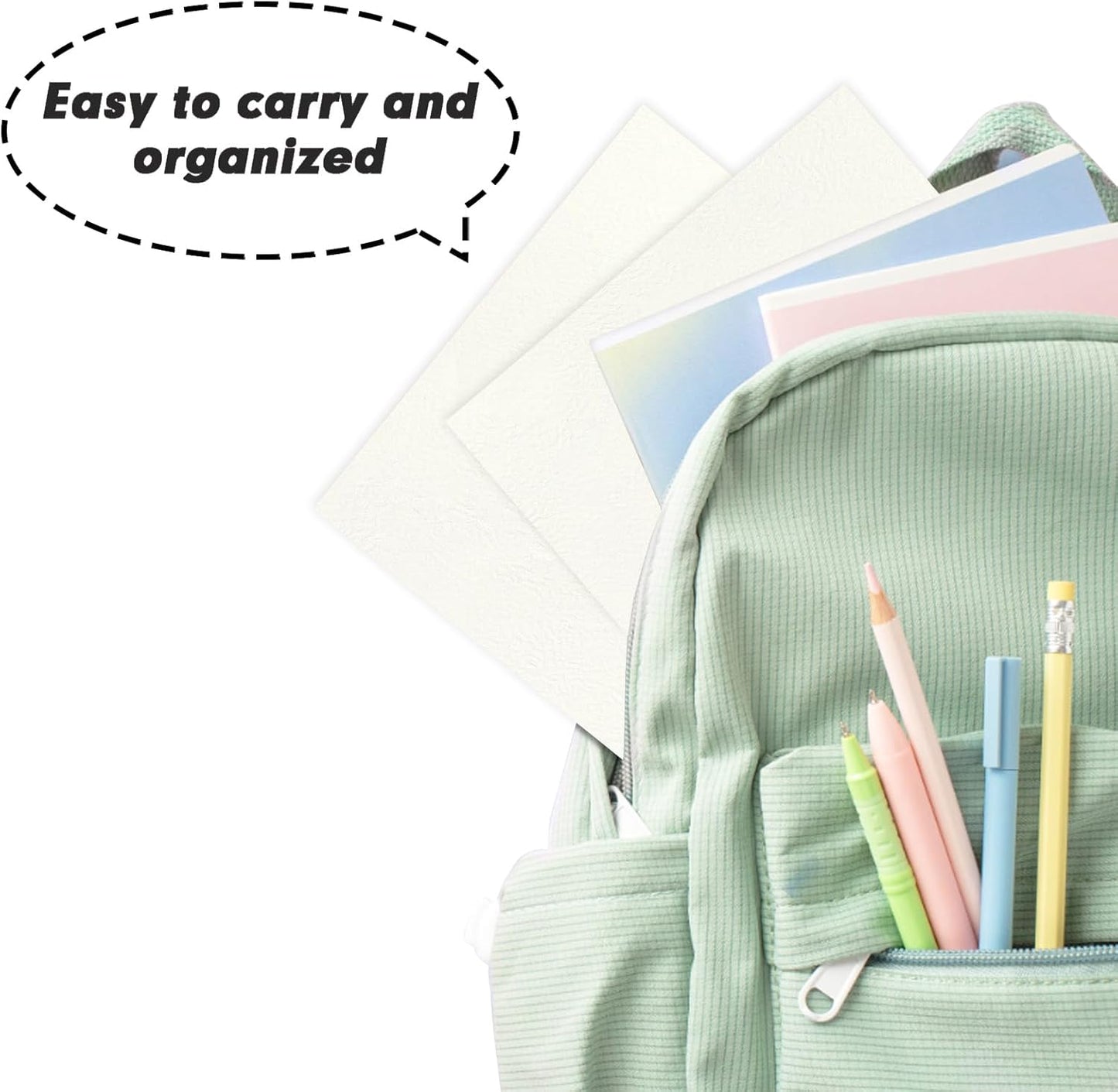 Two Pocket Folders, RAZCC 30 Pack File Folders with Pockets Fit Letter Size Paper, Thick Paper File Folder for School Office Business Home (White)