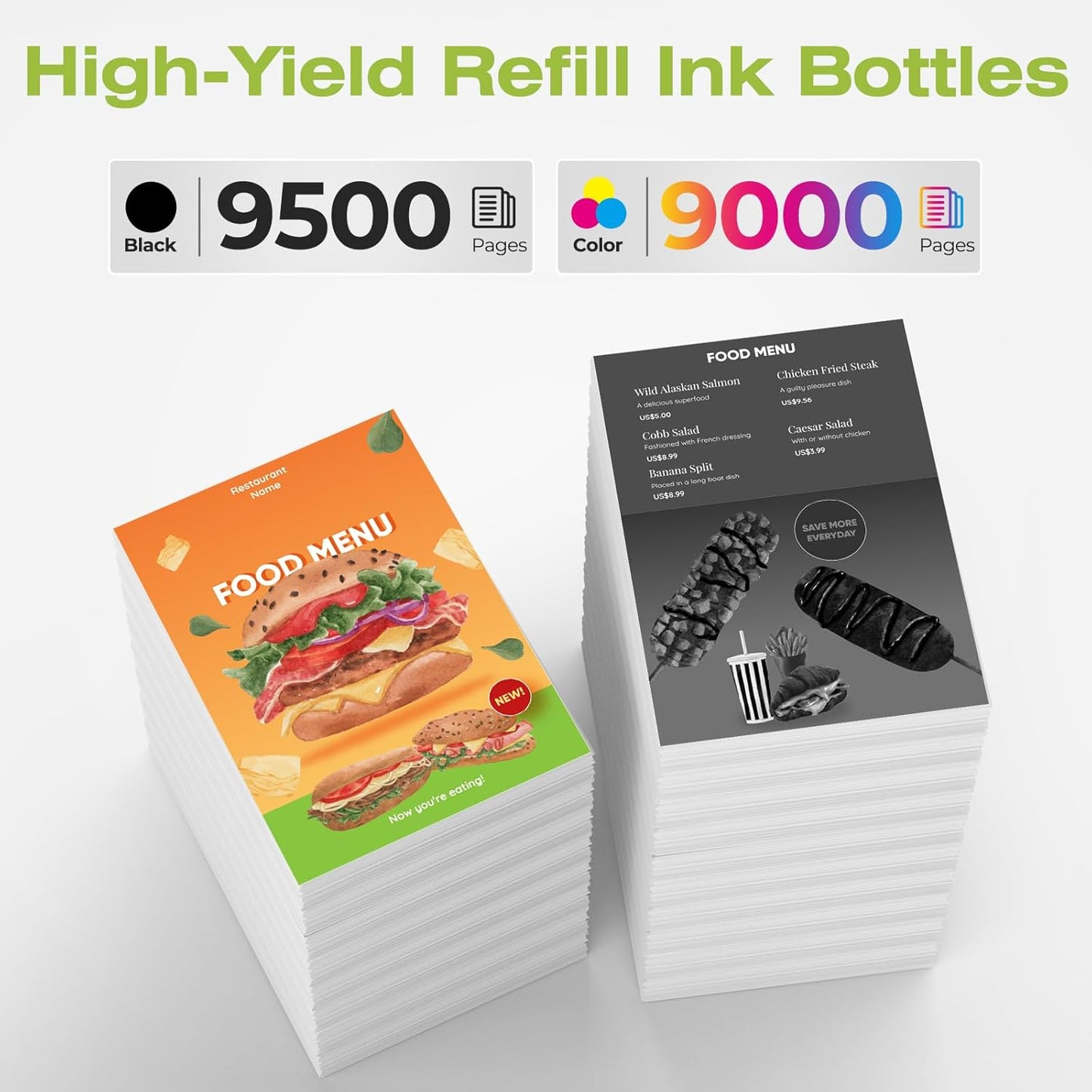 31 Ink 32XL Black Ink Bottle Set, Smart tank 5101 7602 6001 5000 ink refill Compatible with HP 31 32XL Ink Bottle Set for Smart Tank 651 5101 5000 7602 5103 6001 7301 7001 7302 5102 7002 7006 Printers