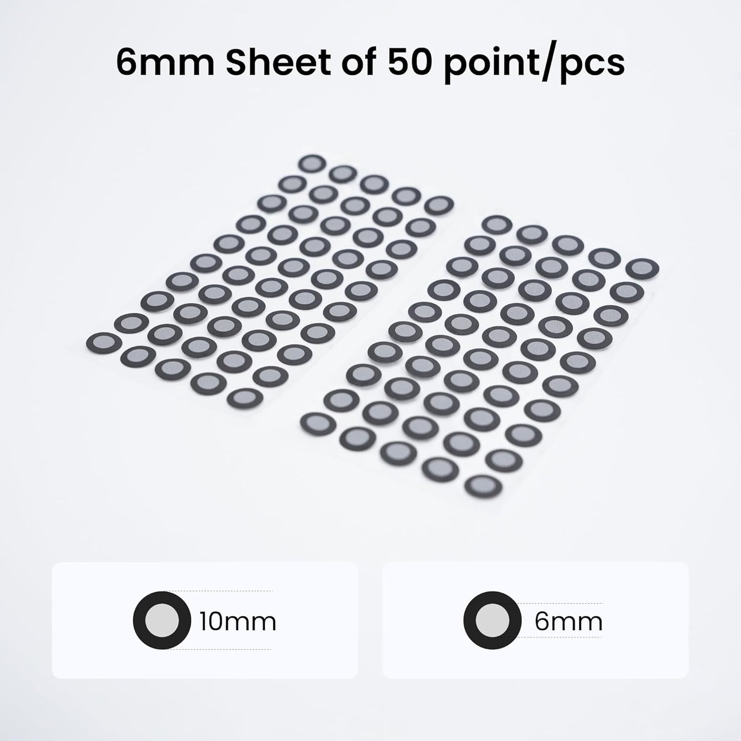 Revopoint 6.0 mm 3D Scanning Marker Dots for 3D Scanners, 3D Tracking Dot, Reference Point Stickers