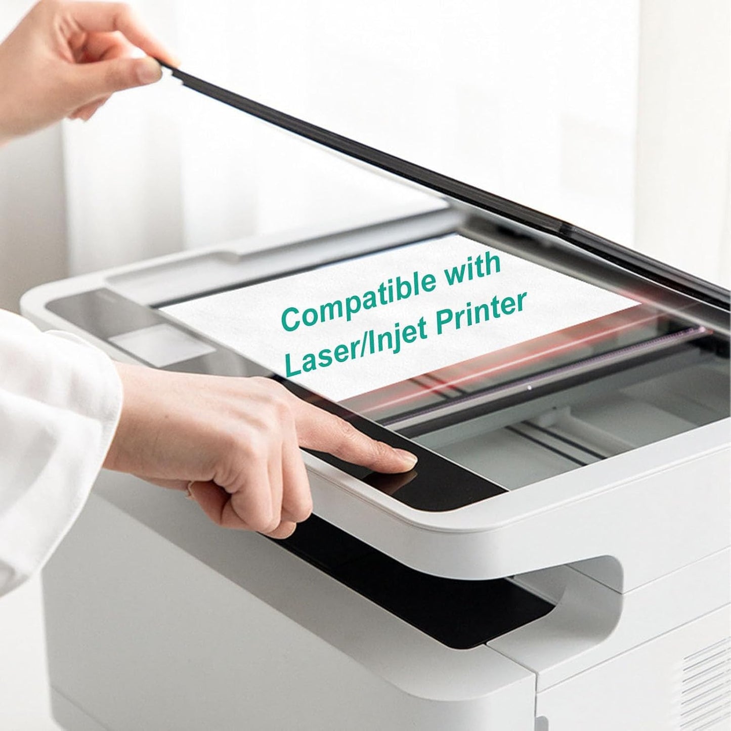 6-Up White Permanent Self Adhesive Shipping Labels 3 1/3” x 4” Printable Stickers for Laser & Inkjet Printers - 3000 Sheets - 18000 Count Labels