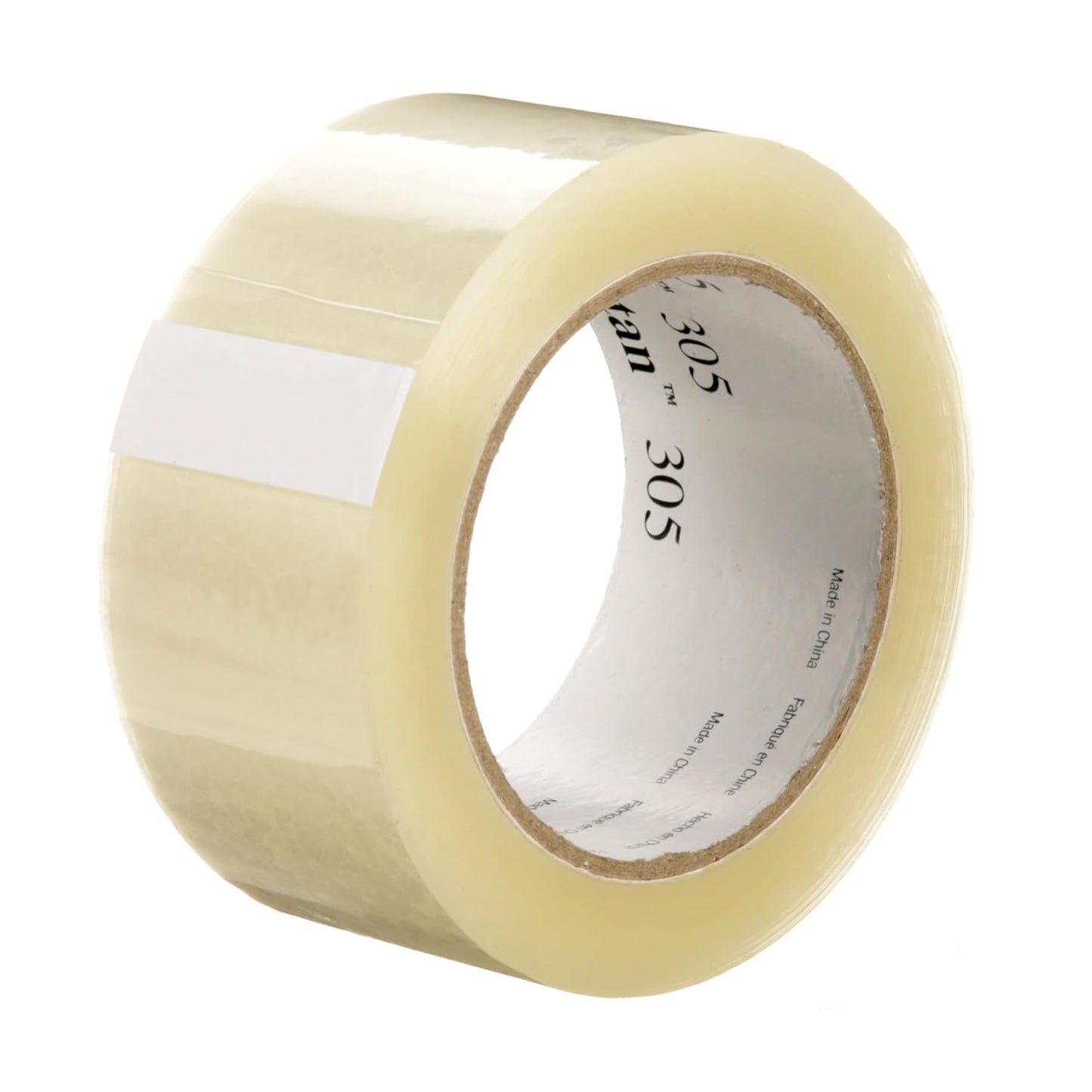 3M Tartan Box Sealing Tape 305, Clear, Light Duty, Durable, 1.88 in x 109.36 yds (48 mm x 100 m), 36 Rolls/Case