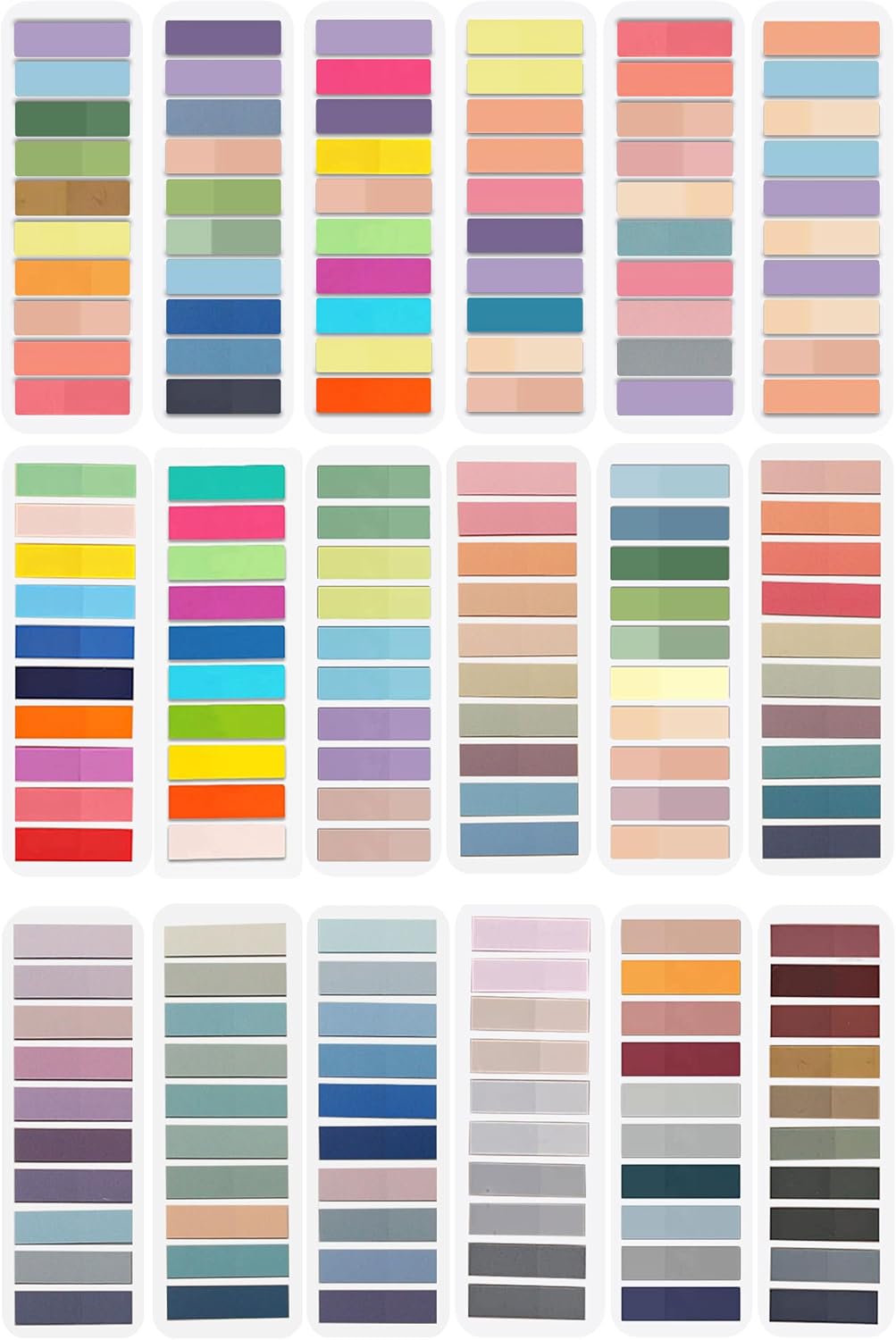 ELII 3600pcs Book Tabs,Writable Translucent Tabs for Annotating Books,Transparent Sticky Notes Page Markers for Notebooks, Writable and Repositionable Book Flags Strip Index Tabs