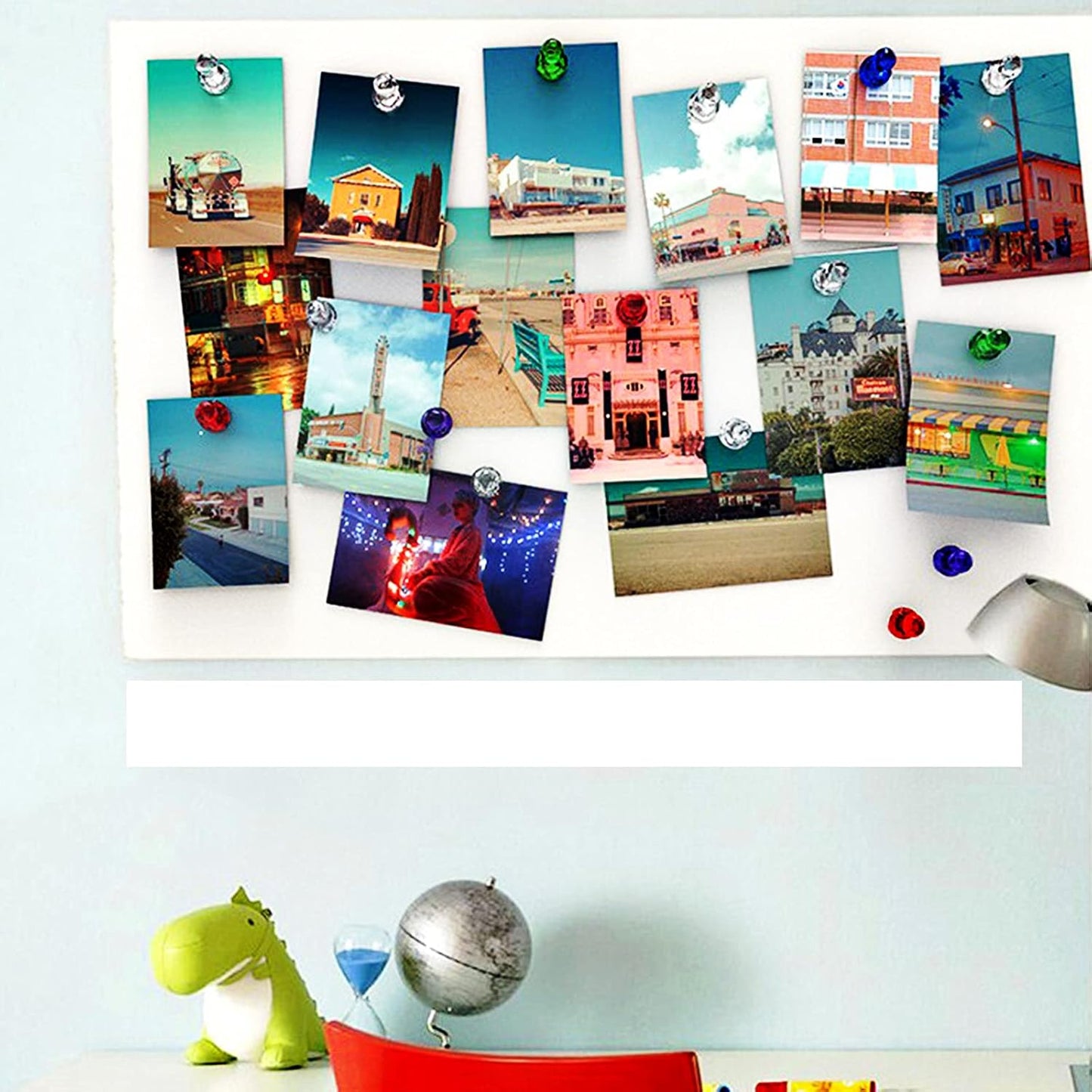 Ant Mag Magnetic Push Pins Strong Push Pin Magnets for Fridge Whiteboards Calendars Maps in School & Office Pack of 18 Purple