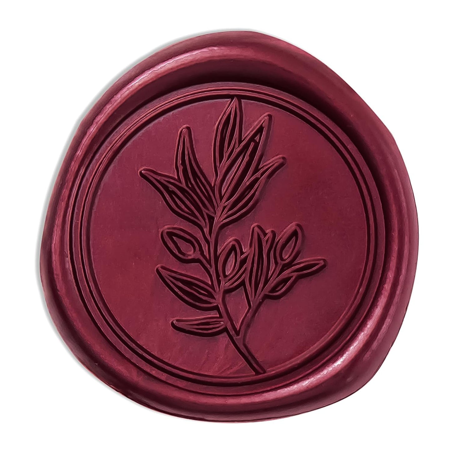 PONATIA Burgundy Wax Seal Stickers - 50 Pcs Self-Adhesive Envelopes Wax Seals for Wedding Invitations, Party Invitations, Gift Wrapping, Wine Bottle Decor