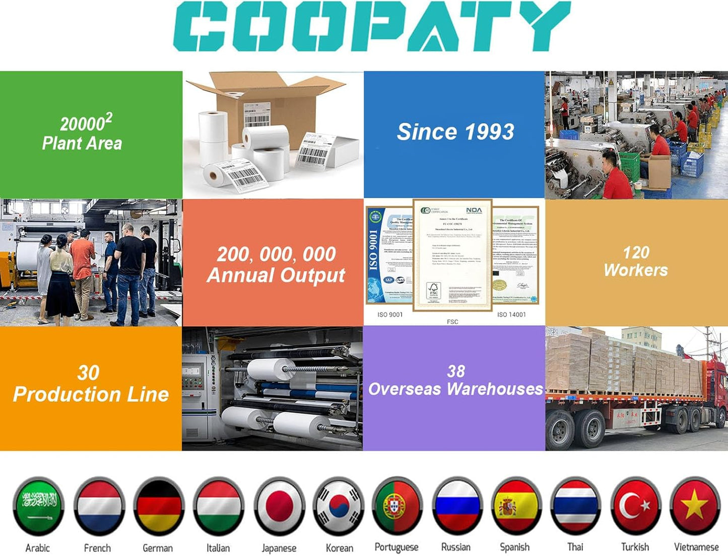 Coopaty Half Sheet Shipping Labels for Laser and Inkjet Printers 8.5 x 5.5 Mailing Address Labels, Permanent Adhesive (2000 Sheets, 4000 Labels)