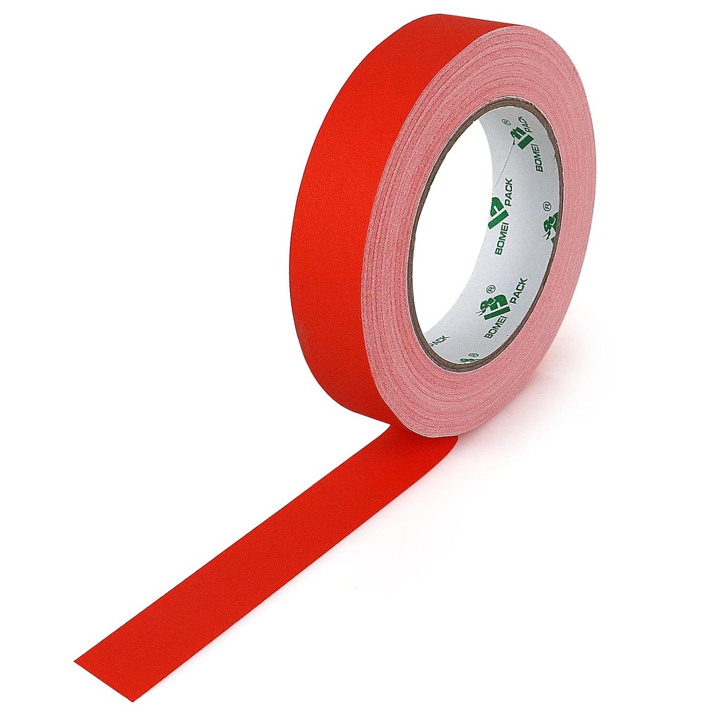 BOMEI PACK Red Gaffer Tape, Matte Non-Reflective, 1inch x 30yds No Residue Hand Tear Self-Adhesive Gaffer Tape for Labeling, Cable, Stage, Photo Studio, Painters and Duct Repair, 1 Pack