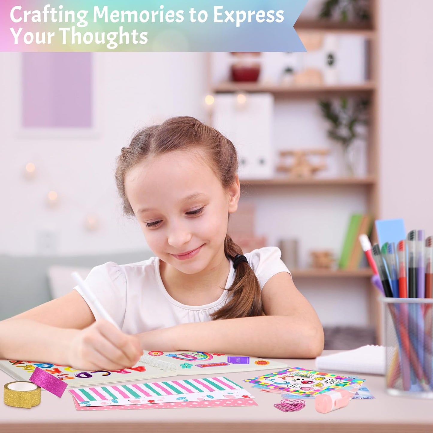 DIY Journal Kit for Girls,Toys for Ages 8-14 and Birthday Gifts for Girls