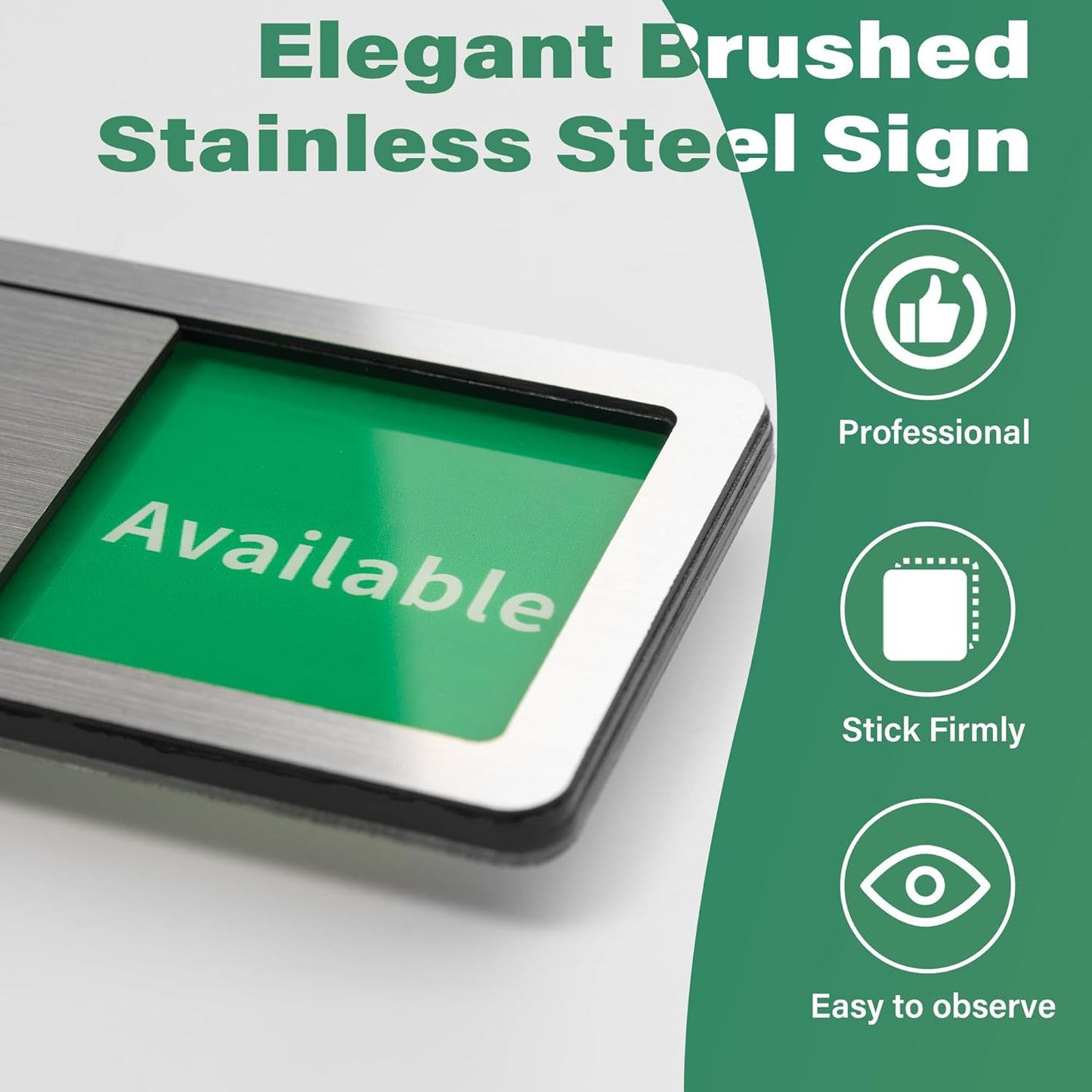 Doctor's Office Sign,Do Not Disturb- In Use/Available Slider Signs for Medical Clinics Hospital,Vacant Occupied In Session Door Sign