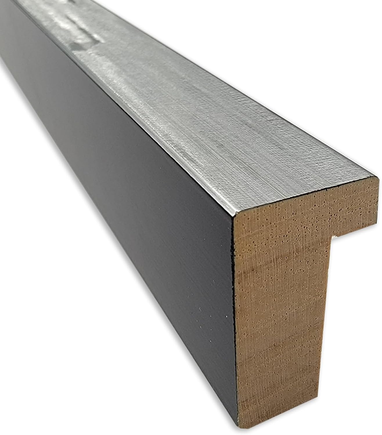 Amanti Art Natural Cork Board for Wall, 17x25 Vision Board with Silver Wood Frame, Medium Corkboard Office Decor for Home Organization, Modern Contemporary Corkboard Pinboard to display items for home