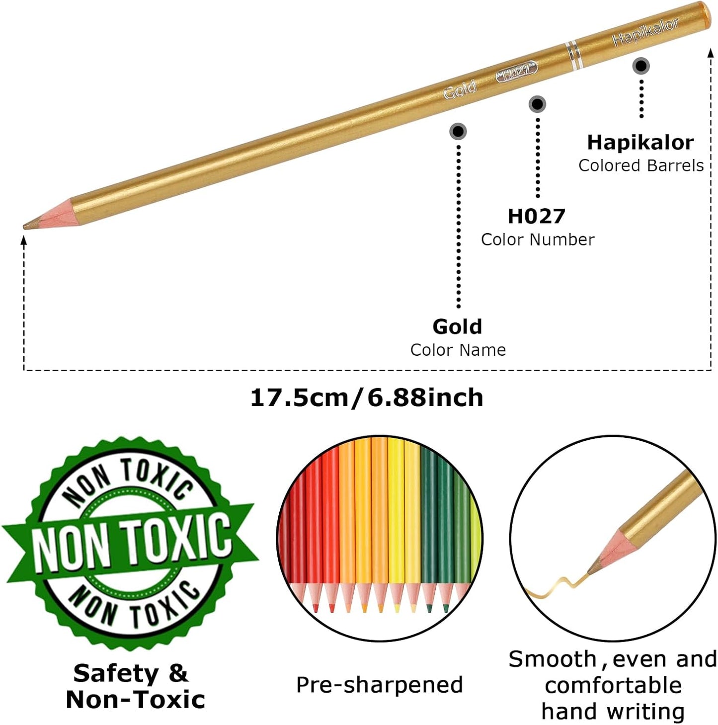 72 Colored Pencils for Adult Coloring Books, Professional Coloring Pencils Set, Art Supplies for Drawing, Sketching, Gifts for Teens