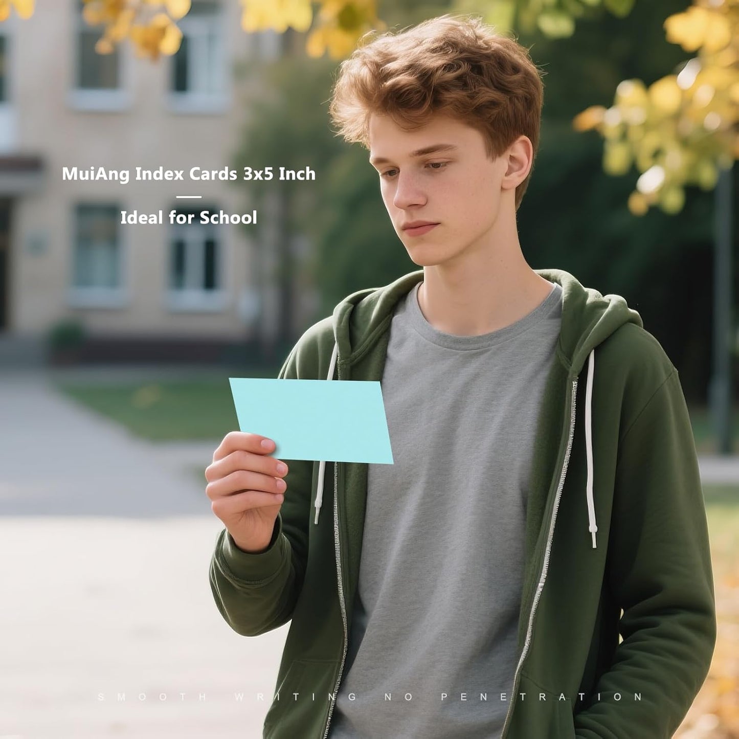 600 Count Index Cards 3 x 5 Inch Blue Lined Flash Cards Ideal for Studying and To-do-List, Portable Note Cards Taking for Students and Teachers, Flash Card Styled for Home, Office or School Use