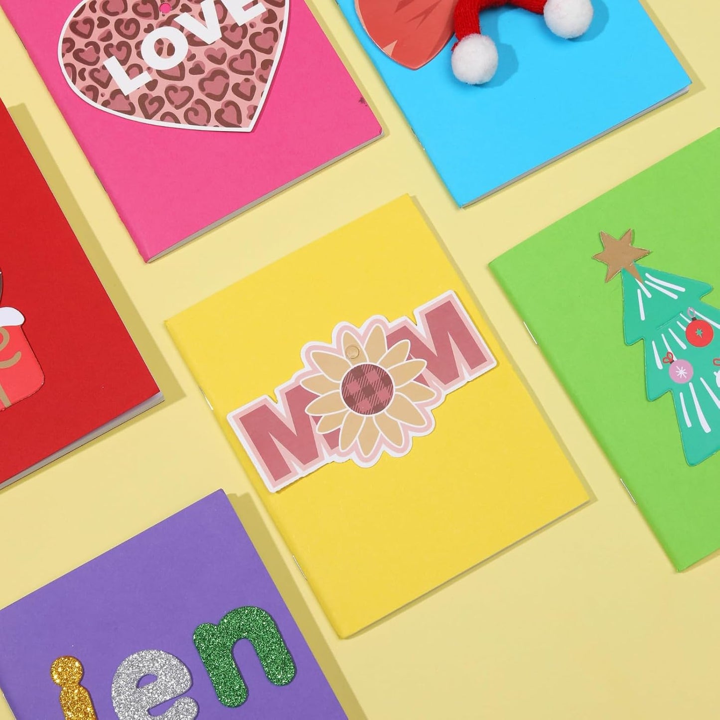 6 Pack Blank Books for Kids to Write Stories, Mini Notebooks Bulk Small Unlined Journals for Arts & Crafts, Drawing, Sketching, 24 Sheets/48 Pages (Colorful Covers, 4.3 x 5.6 In)