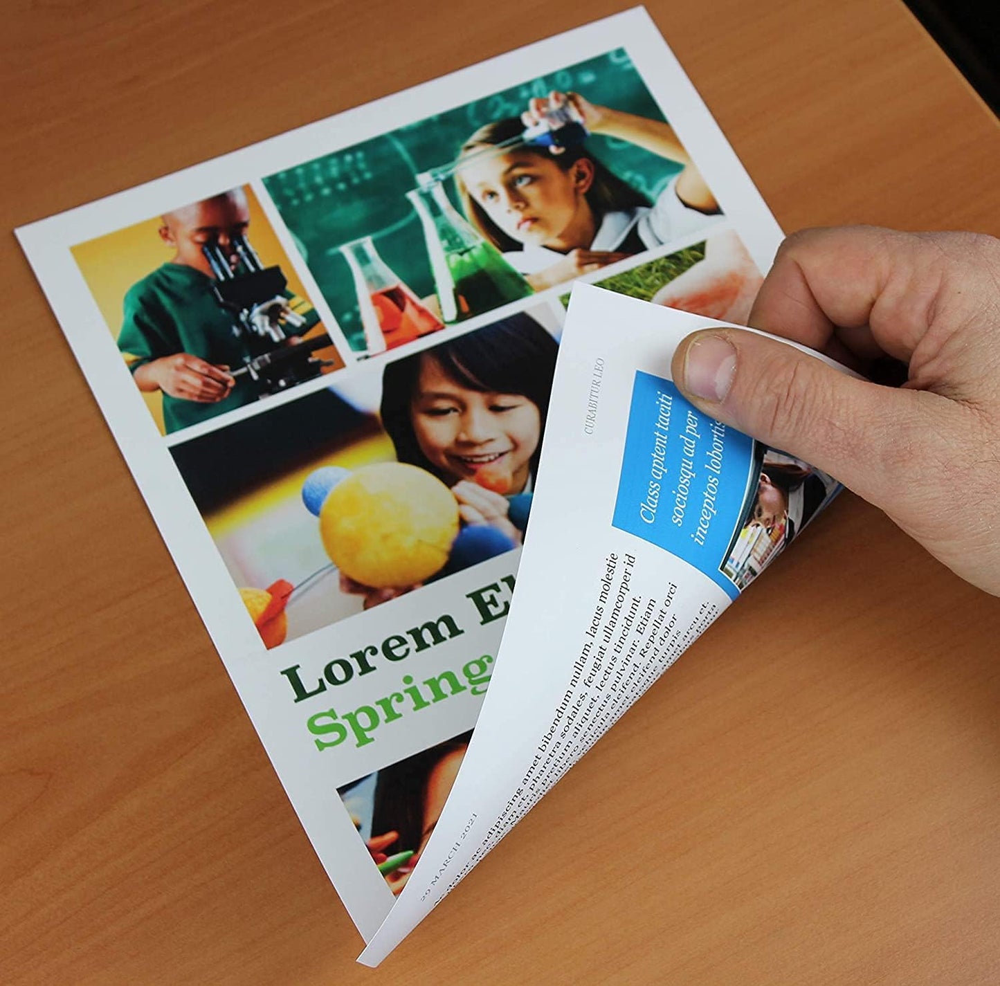 PPD Double Sided Photo Paper, Matte Brochure Paper 13 x 19 for Inkjet Printer, 210 gsm, 9 mil Thick for Magazine, Flyer, Presentation, Program, Instant Dry & Water Resistant (50 Sheets)