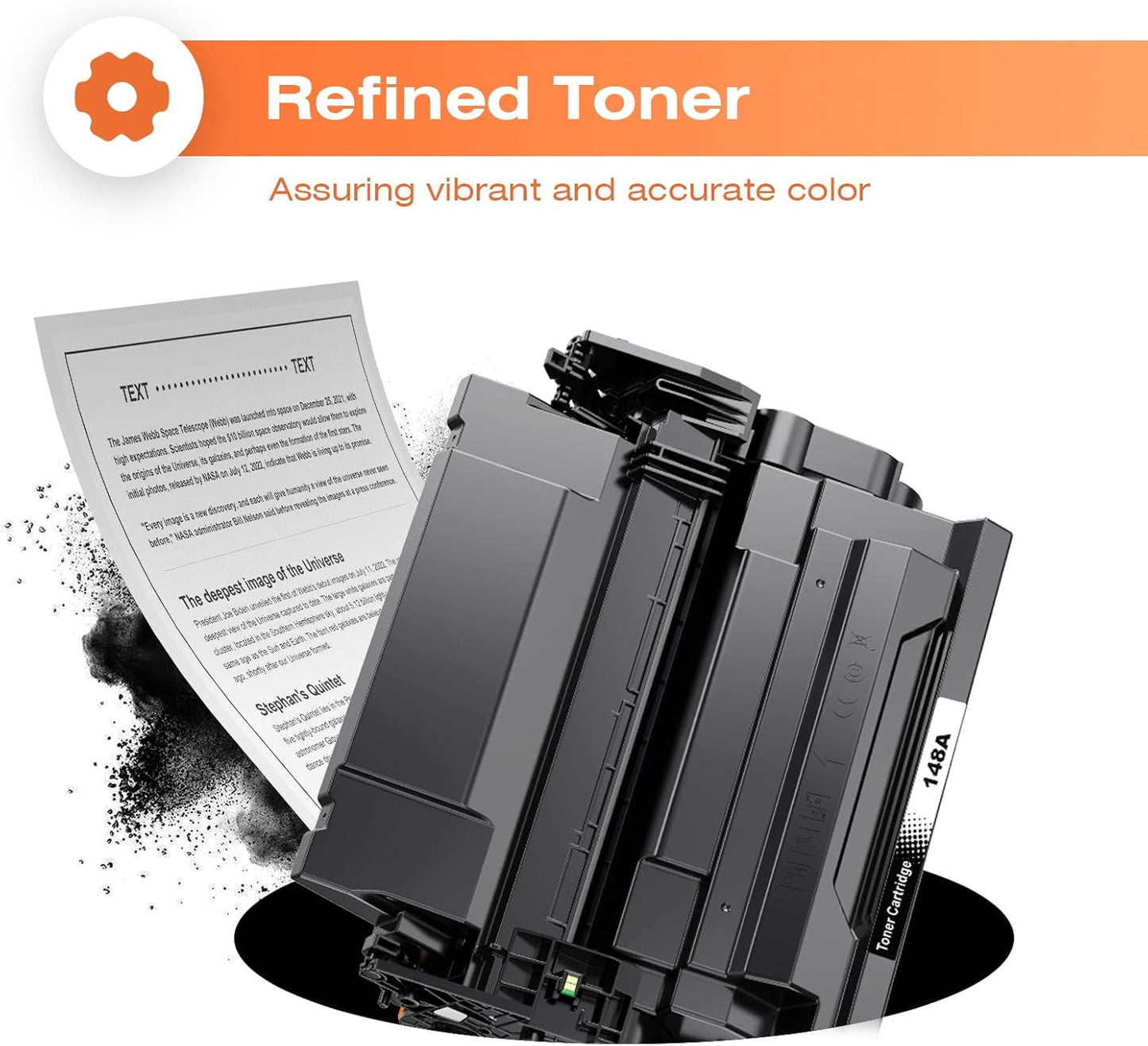 148A Toner Cartridge (with Chip) Replacement for HP 148a Toner Cartridge W1480a 148A Toner for HP Pro 4001dw 4001dn 4001n MFP 4101fdw 4101fdn Printer
