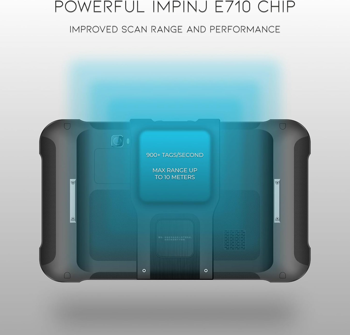 Chainway P80 RFID Scanner Android Tablet, Impinj E710 RFID Tag Reader (UHF GS1 EPC GEN2), Zebra SE4710 2D/1D/QR Code Scanner, Android 13, WiFi, GPS, NFC, Bluetooth, Heavy Duty, 8700mAh All-Day Battery