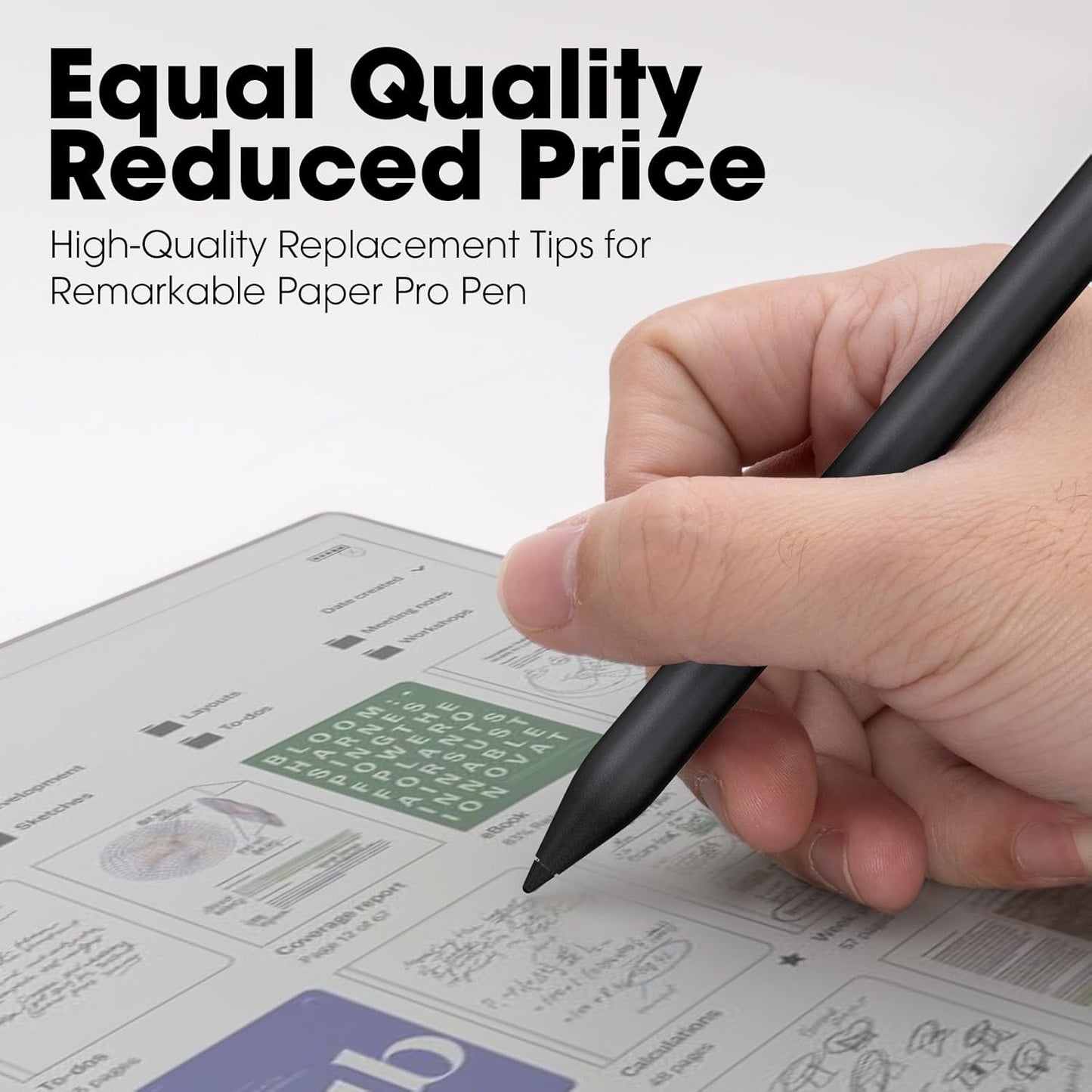 6 Pcs Marker Pen Tips for Remarkable Paper Pro nips, Durable Stylus Pen Replacement Nibs with Removal Tool, Marker Pro Nibs for Precise Writing & Sketching