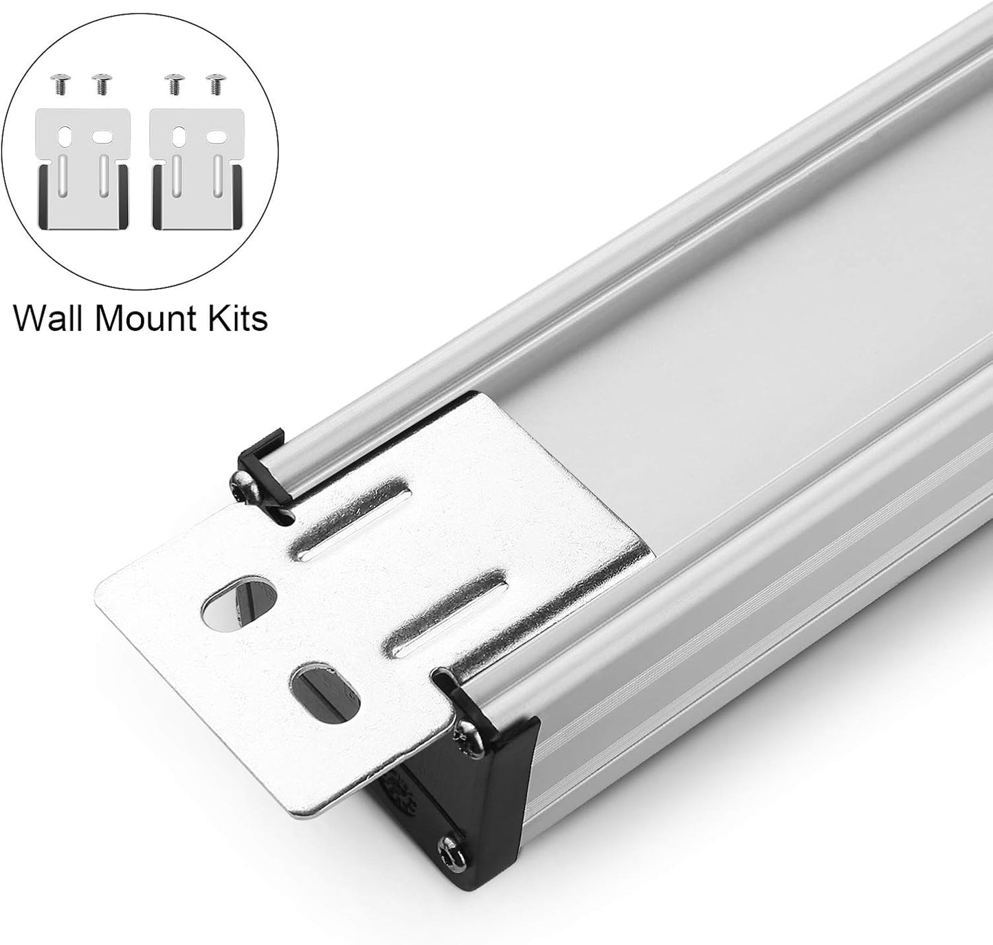 16 Outlet Plugs Heavy Duty Metal Power Strip, Aluminum Workshop Socket with 10 FT Long Cord and Power Switch. 15A, 125V, 1875W Silver