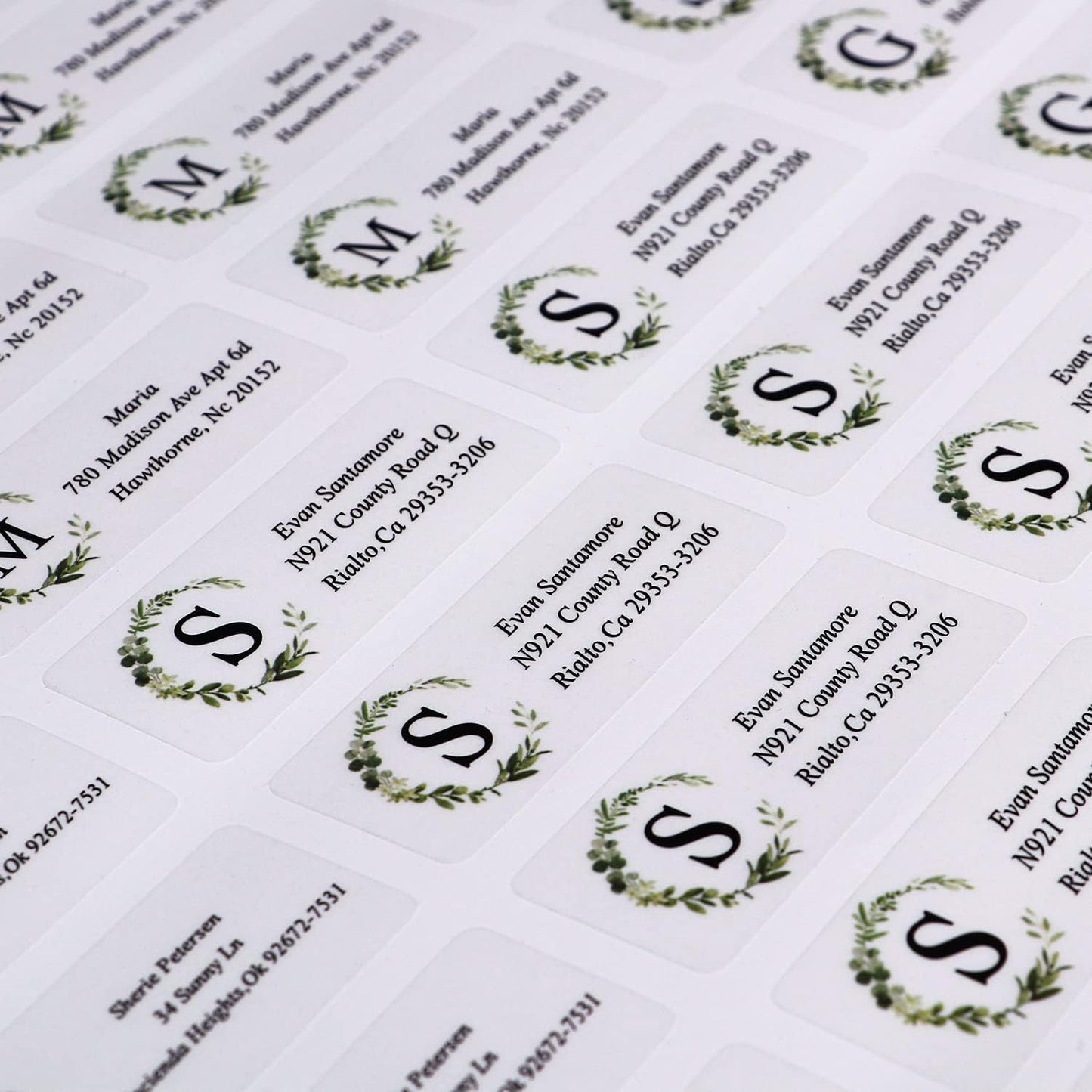 Custom Address Labels - Personalized Address Labels, Return Address Labels with Strong Adhesion, Can Be Used for Cardboard, Paper, Plastic, Glass, Metal (2.6x1 Inch, Set of 100)