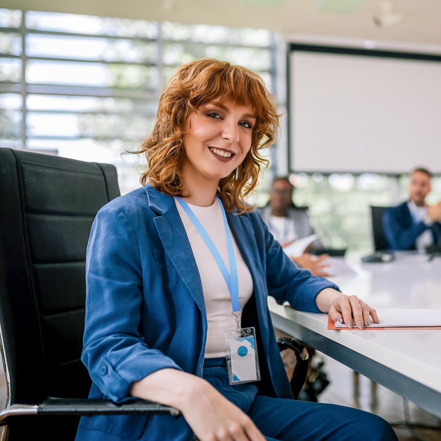 DE Breakaway Lanyards for Id Badges,Teacher Lanyard with with J-Hook Bulk Flat Lanyards for Name tag ID Badges Holder