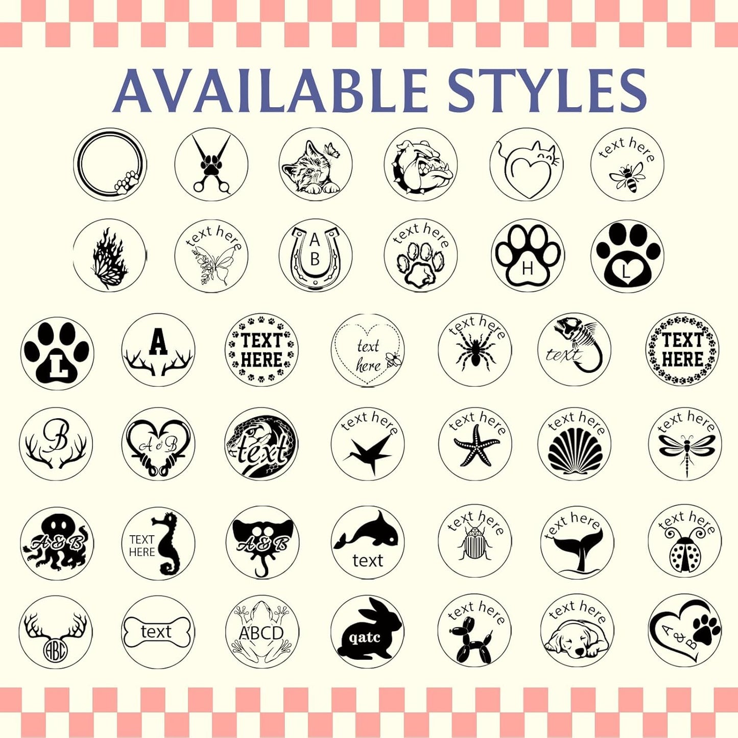 Custom Loyalty Card Stamp Personalized Self Inking Stamp for Business, Pet, Reward - Small Round Rubber Stamp